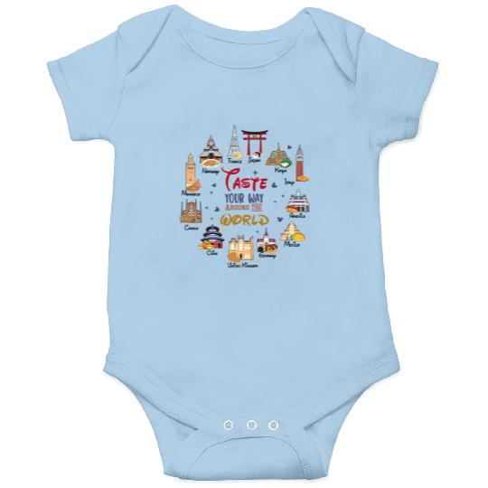 Disney Epcot World Showcase Countries Food Taste Your Way Around The World Onesies, Epcot Food and Wine Festival 2023