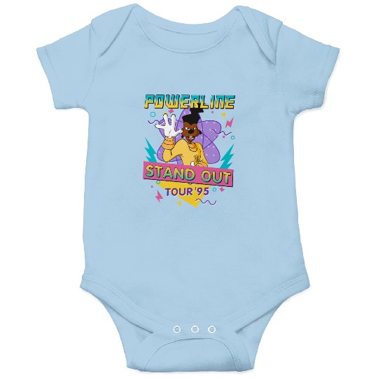 Disney Powerline Stand Out World Tour 95 Onesies, Disney Vintage A Goofy Movie Powerline Onesies,WDW Matching Family Onesies