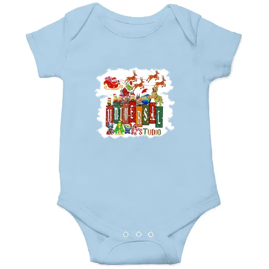 Universal Studios Christmas Onesies, Disneyland Christmas Onesies