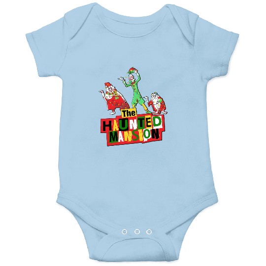 Vintage Disney Parks Hitchhiking Ghosts Christmas Lights Onesies, The Haunted Mansion Christmas Onesies