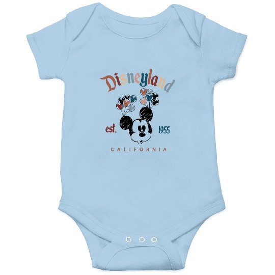 Disneyland Onesies, Retro Mickey Est 1955 Onesies, Disneyland Onesies, 2022 Family Vacation Onesies