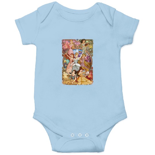 Discover Vintage Disney Princess Watercolor Onesies