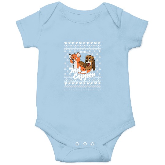 Disney The Fox and the Hound Christmas Tod And Copper Logo Onesies
