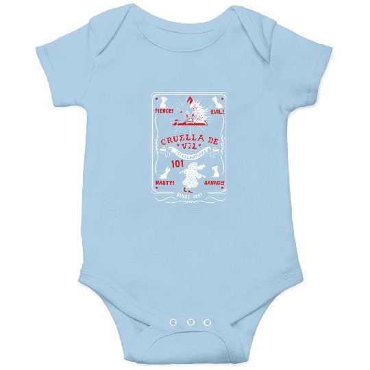 Disney Villains Cruella Tarot Card Onesies