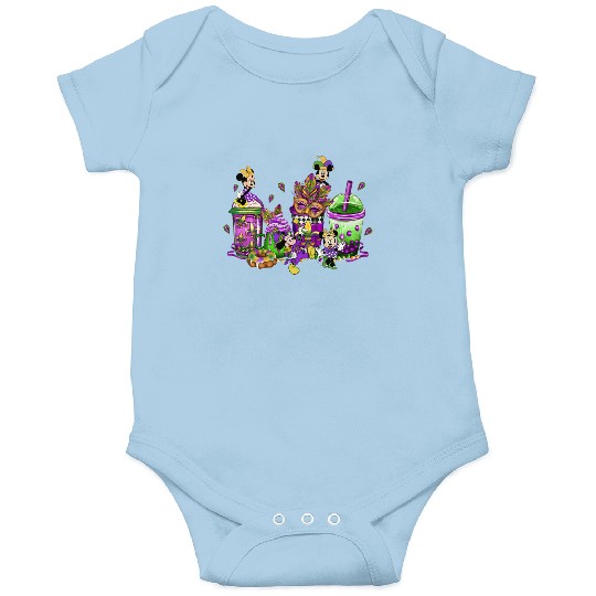 Disney Milktea Mardi Gras Onesies,Mickey New Orleans Onesies