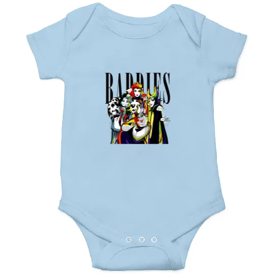 Disney Villians Baddies Graphic Design Maleficent Queen Cruella,Ursla Onesies