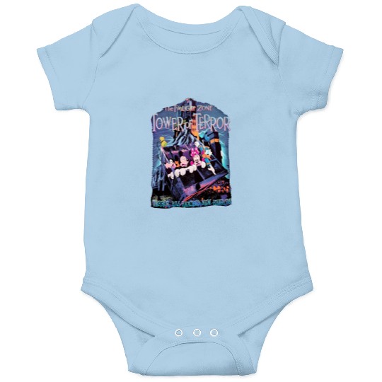 Vintage The Twilight Zone Tower of Terror Retro Onesies, Disney Onesies