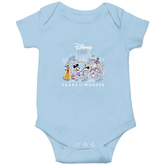 Disney 100th Anniversary, 100 Years Of Wonder Onesies, Magic Kingdom, Disney World Onesies