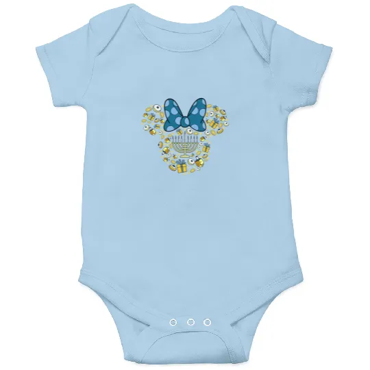 Disney Minnie Mouse Hanukkah Chanukah Onesies,Happy Hanukkah Onesies