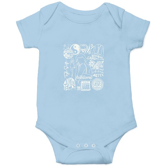 Discover Taylor Doodle Art Onesies, Vintage Taylor Merch Folklore Album Lyrics Onesies