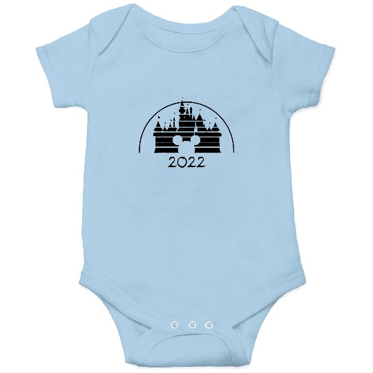 Retro Disney Castle Onesies, Family Matching Onesies, Family Vacation 2022 Onesies