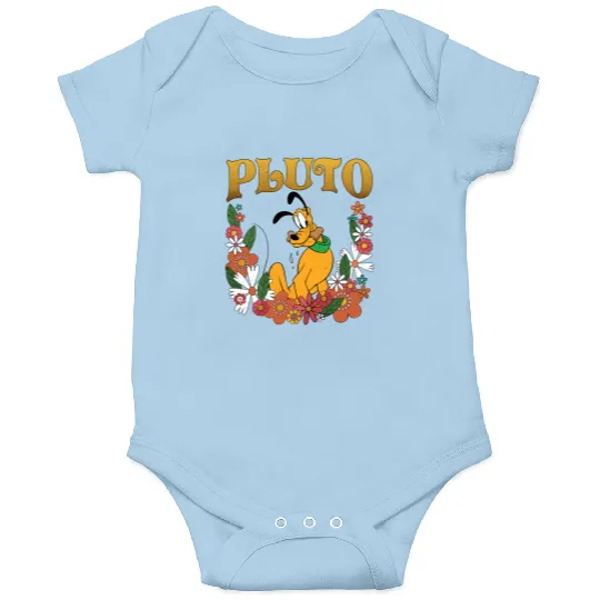 Pluto Dog Disney Floral Onesies, Retro Pluto Onesies, Disney Pluto Onesies, Disney Animal Kingdom Onesies