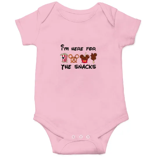 I'm Here For The Snacks Onesies, Disney Snacks Onesies, Disney Snacks Outfit, Snack Lover Gifts