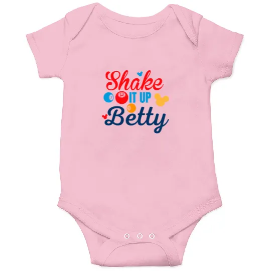 Discover Shake it up Betty! Disney Cruise Line Bingo Onesies | Disney Cruise Onesies | Disney Bingo Onesies