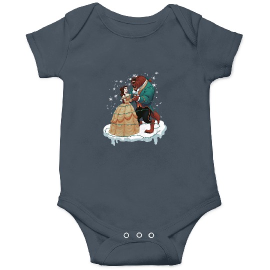 Beauty and the Beast Retro Christmas Onesies, Disney Princess Christmas Onesies