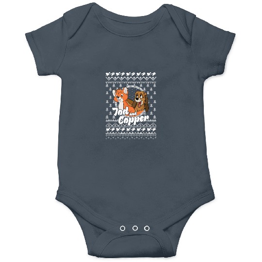 Disney The Fox and the Hound Christmas Tod And Copper Logo Onesies