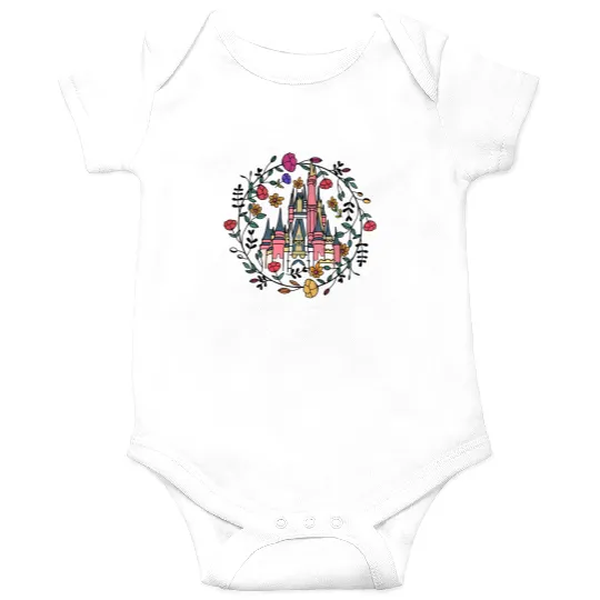 Disney Castle Onesies, Magic Kingdom Onesies, Disney Princess Castle Onesies