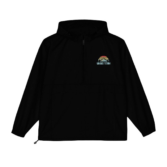 Grand Teton National Park Wyoming Mountain Sweat S Packable Anorak Jackets