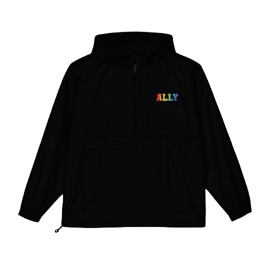 Ally Rainbow Lgbt Ally Gay Pride Parades Lgbt Packable Anorak Jackets