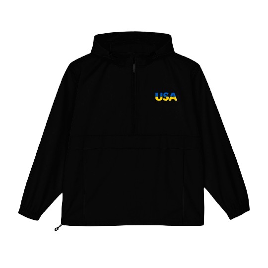 I Stand with Ukraine Ukraine Flag Packable Anorak Jackets