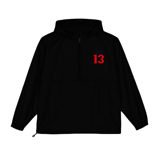 Luck 13 Jersey 13 My Lucky Number Lucky Thirteen Packable Anorak Jackets