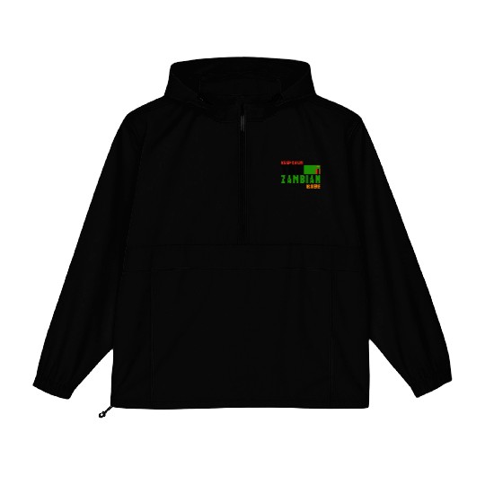 Keep calm Zambia flags design Packable Anorak Jackets