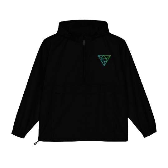Green diamond Packable Anorak Jackets