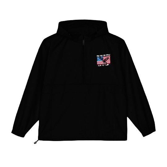 Beer Bacon Motorcycle Guns And Freedom US Flag Packable Anorak Jackets