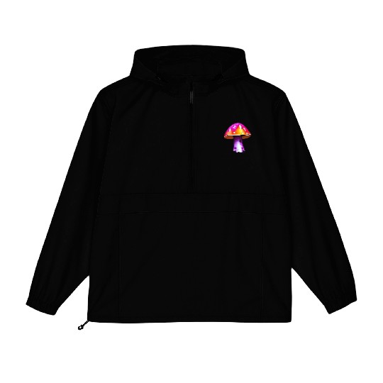 Trippy Psychedelic Rave Trip Mushrooms Goa Packable Anorak Jackets