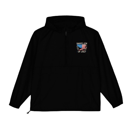 Patriotic America USA Flag 4th Of July America Packable Anorak Jackets