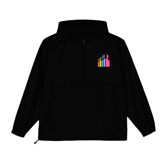 Retro Evolution Ski Skiing Skier Packable Anorak Jackets