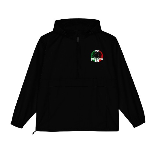 Jalisco Mexico Flag Native Palm Tree Mexican Packable Anorak Jackets
