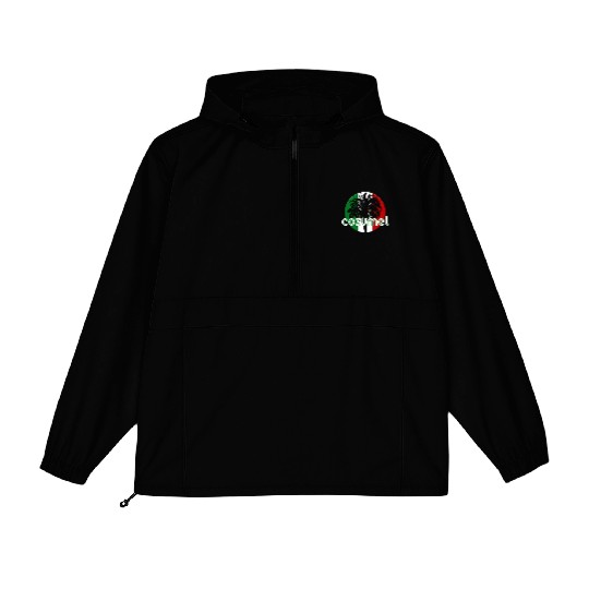Cozumel Mexico Flag Native Palm Tree Mexican Packable Anorak Jackets
