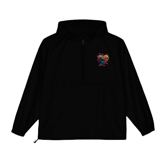 Loser He Dripg Dunk Low Orange Black Packable Anorak Jackets