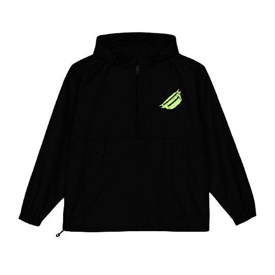 Lime Green Fanny Pack Illustration Packable Anorak Jackets