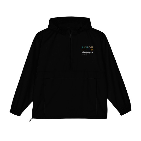 Black Father Stepped Up Provider Protector Lover Packable Anorak Jackets