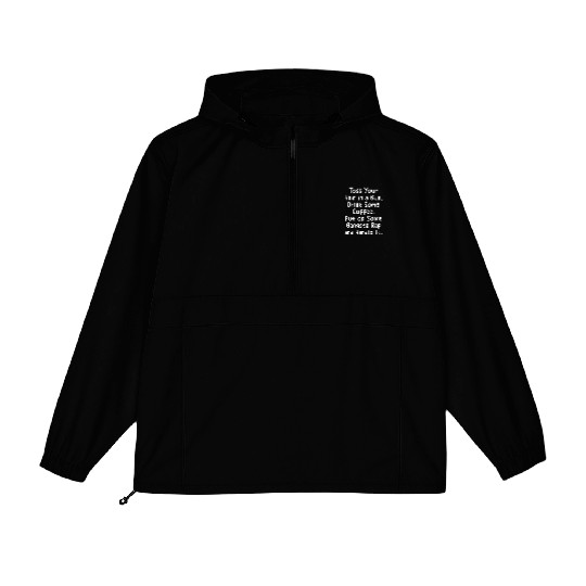 Toss Your Hair In A Bun Drink Coffee Gangsta Rap Packable Anorak Jackets
