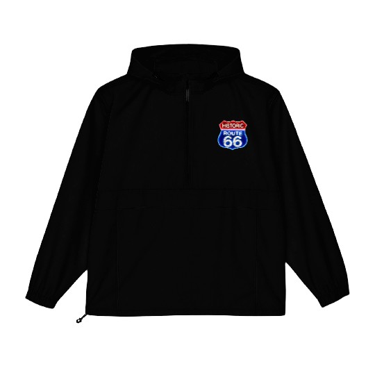 Route 66 neon sign Packable Anorak Jackets