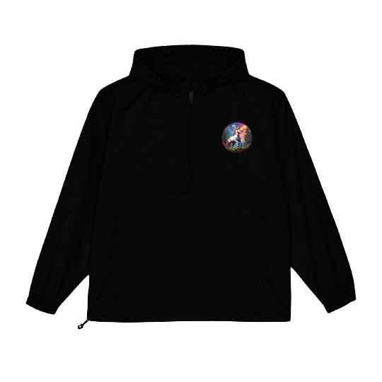 Majestic Rainbow Unicorn Packable Anorak Jackets