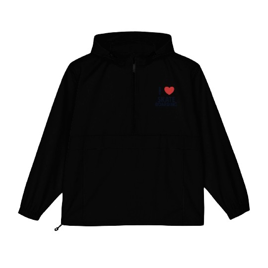 I love Skateboarding Skateboardkid Skatergirl Packable Anorak Jackets