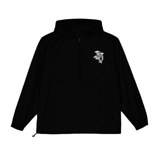 Bottlenose Dolphin T Tattoo Jumping Dolphins Packable Anorak Jackets