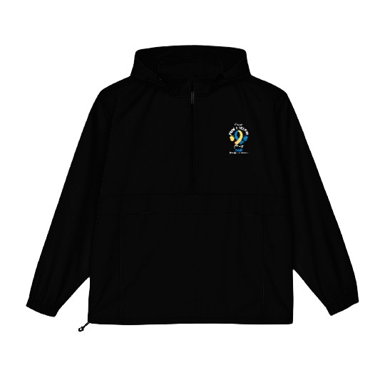 I Wear Blue Yellow Dad Down Syndrome Awareness Packable Anorak Jackets