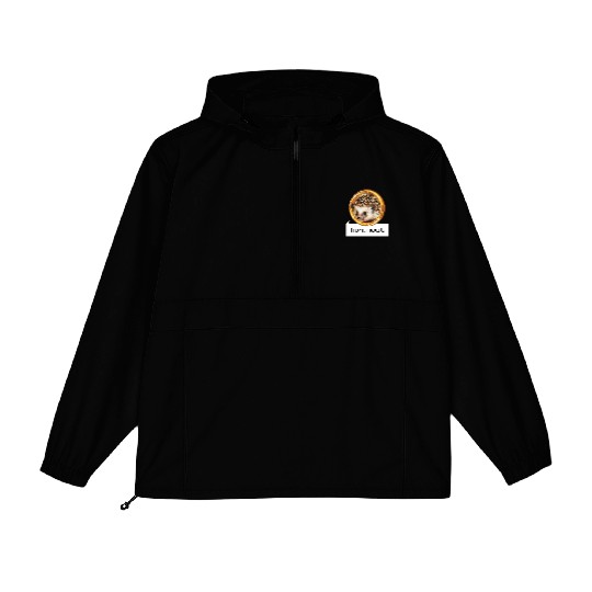 Huh, neat | Hedgehog on a golden ring Packable Anorak Jackets
