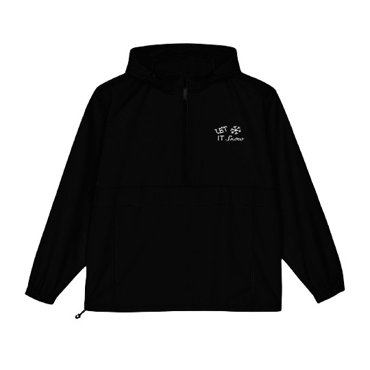 Let it Snow Cool Ice Frost Christmas Snow flake Packable Anorak Jackets