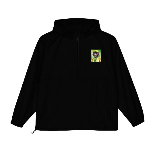 Green and Gold Tassie Devil Packable Anorak Jackets