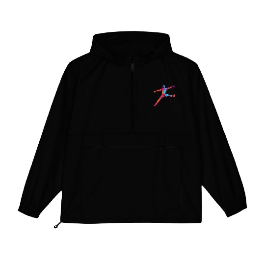 Male Ballet Dancer Synthwave Packable Anorak Jackets