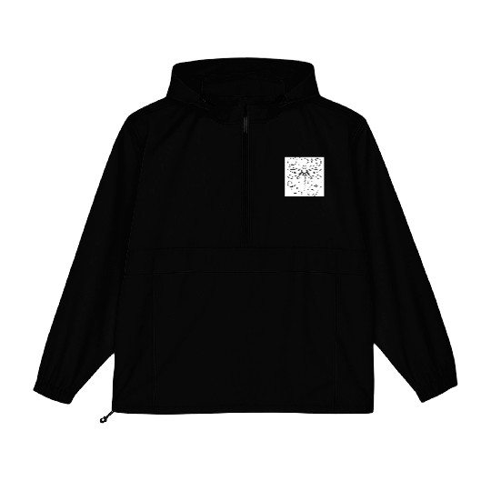 “Minimal line art dragonfly, soft curves, modern  Packable Anorak Jackets