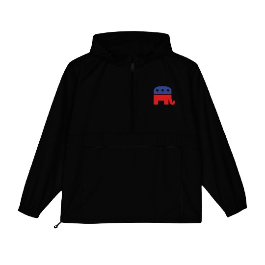 Republican elephant Packable Anorak Jackets