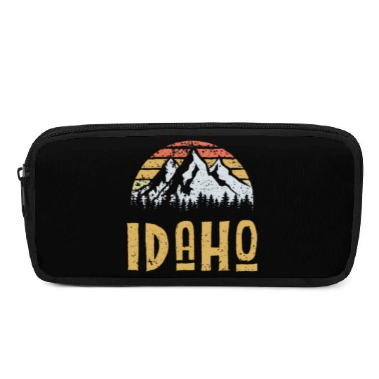 Vintage Retro Id Idaho Us Mountain State Pencil Cases