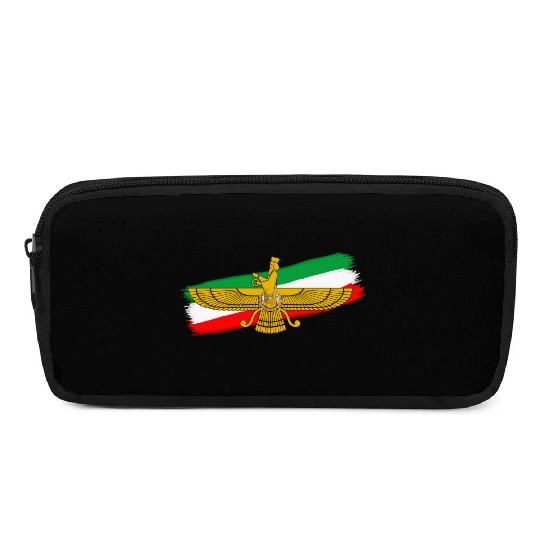 Iran Flag Faravahar Lion Sun Pencil Cases